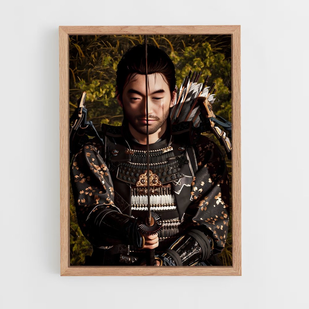 Poster Jin de sakai – affiche Ghost of tsushima (vue 4)